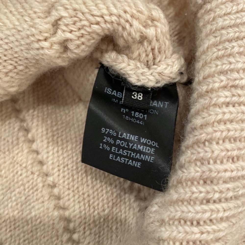 Isabel Marant Brantley Cable Knit Sweater FR 38 (medium) - Picture 3 of 4